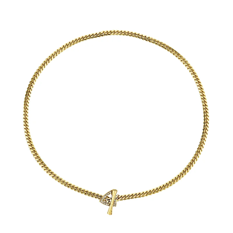 Pavé Diamond Mini Trillion Toggle Choker | Ready to Ship