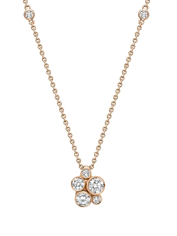 Raindance Rose Gold Cluster Pendant