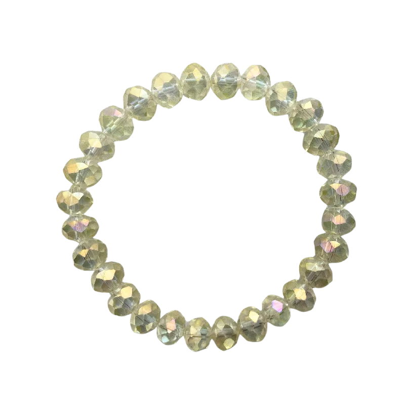 Ice Lemon Faceted Rondelle 8mm Bracelet