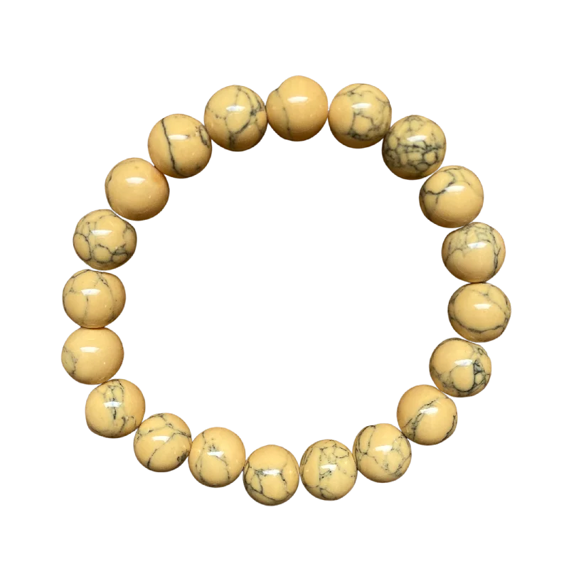 Mellow Yellow Magnesite Bracelet 10mm