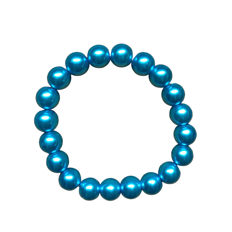 Lagoon Blue Pearl 10mm Bracelet