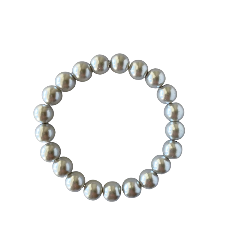 Silver Pearl 10mm Bracelet