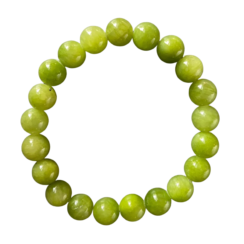 Lime Green Jade 8mm Bracelet