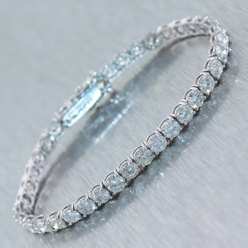 14k White Gold 12.8ctw Diamond Tennis Bracelet