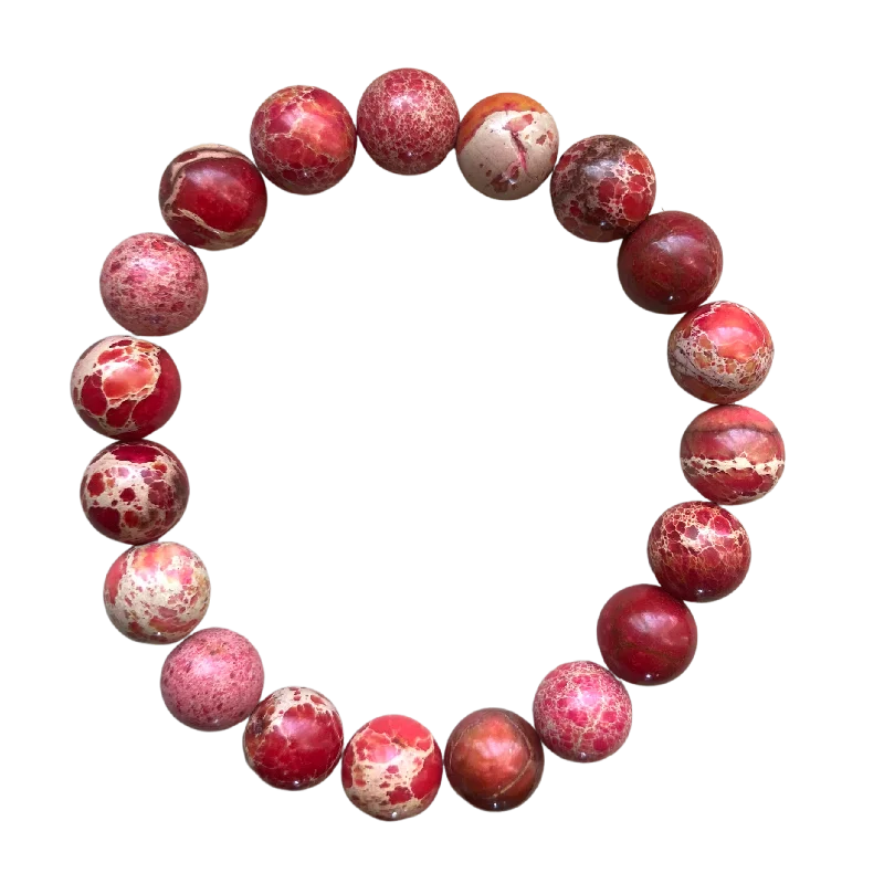 Red African Sea Sediment 8mm Bracelet