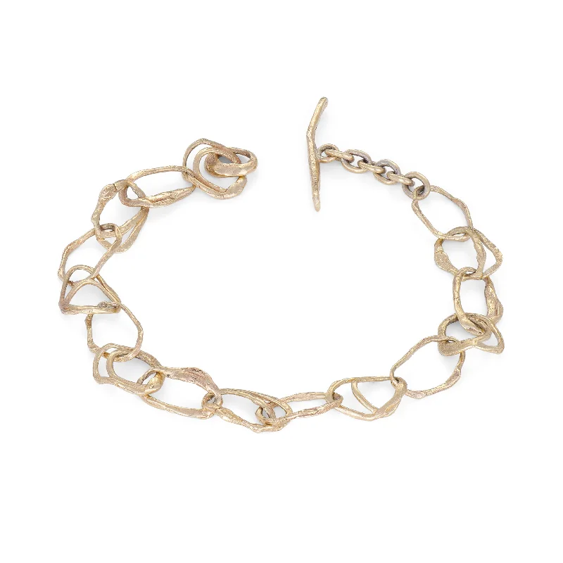 Pebble Drawing Bracelet 9ct Gold