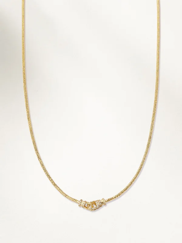 Locked In Snake Chain Necklace