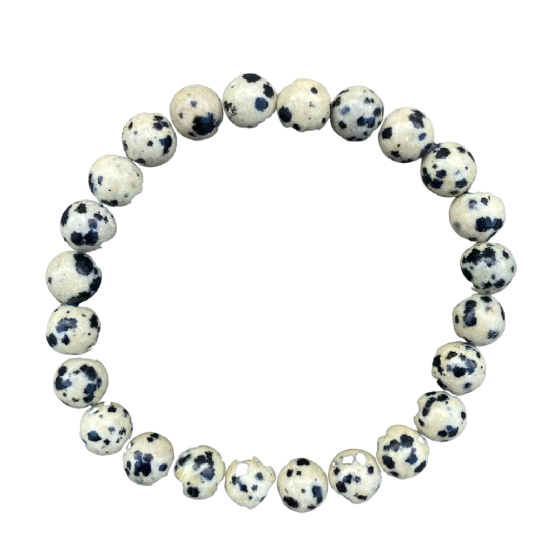 Dalmatian Jasper 8mm Bracelet