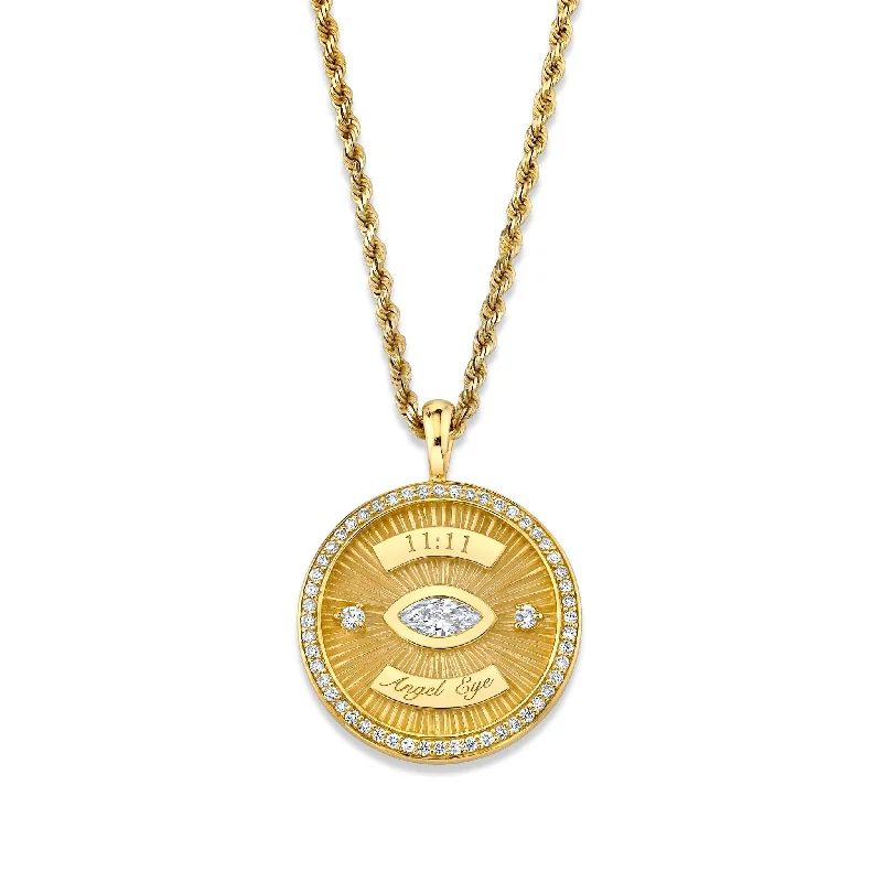 11:11 Angel Eye Coin Pendant | Ready to Ship