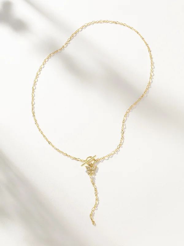 Butterfly Lariat Necklace