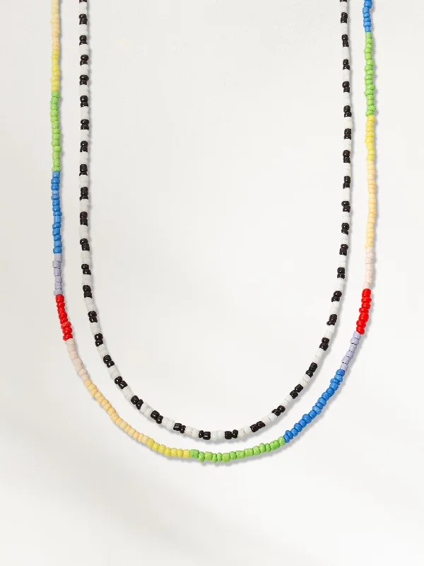 Artistic Beaded Layered Necklace