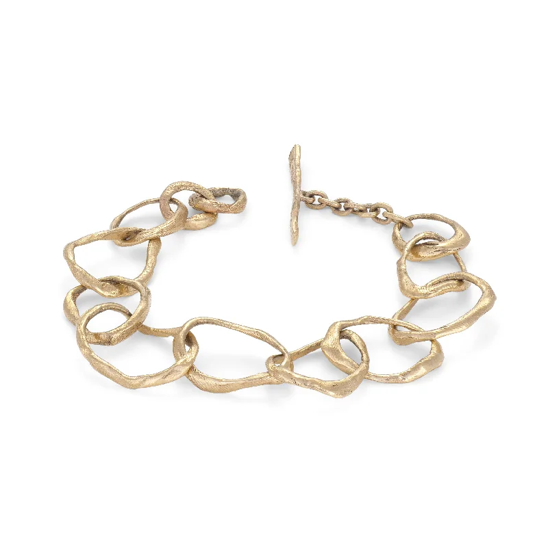 Stone Drawing Bracelet 9ct Gold