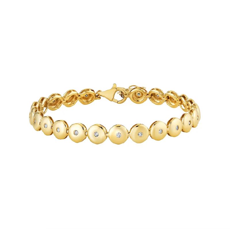 Oversized Bezel Tennis Bracelet