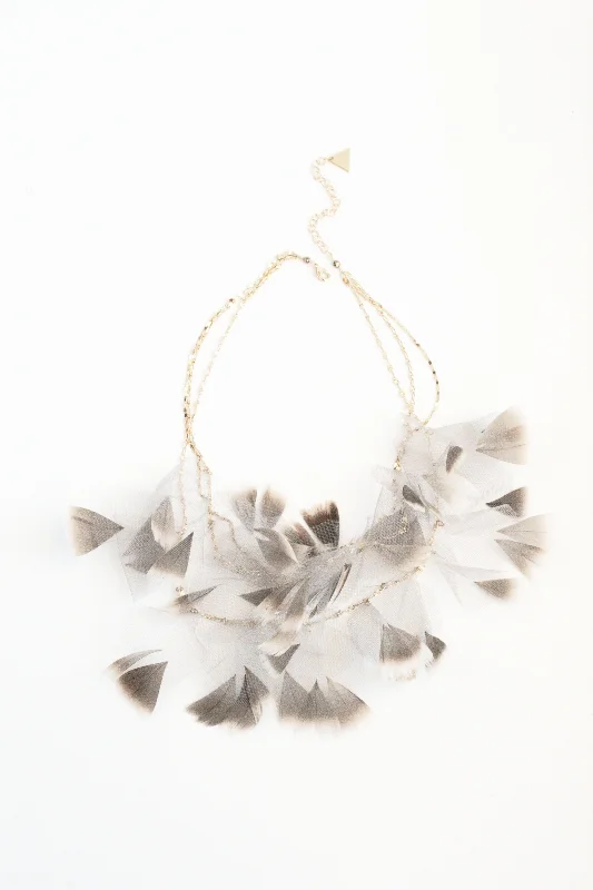 Ballerina Tulle Feather Necklace