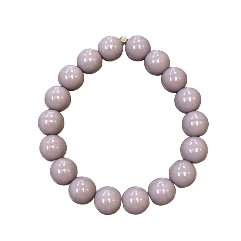 Opaque Purple Druk 10mm Bracelet