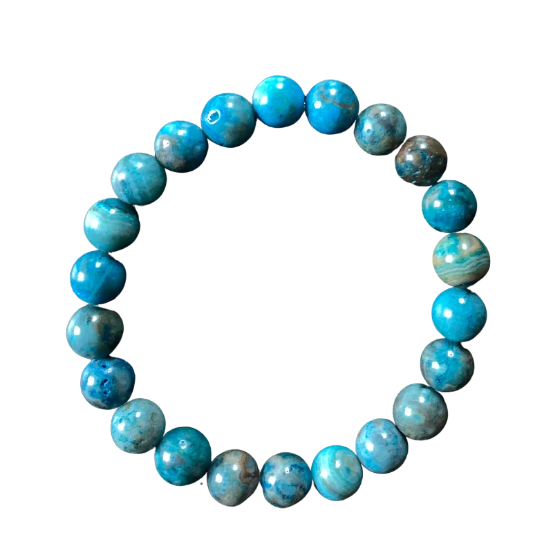 Aquamarine Quartz Blue 8mm Bracelet