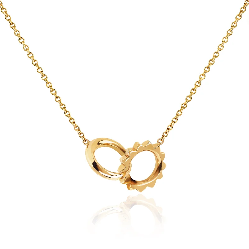 Solid Interlocking Unity Necklace