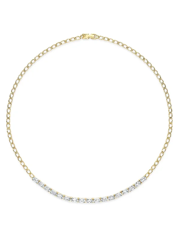 Classic Joni Ashoka Diamond Yellow Gold Necklace