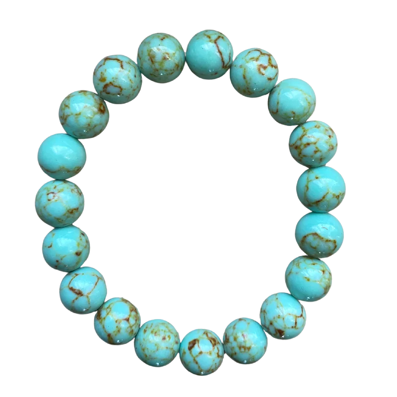 Light Teal Green Magnesite 10mm Bracelet