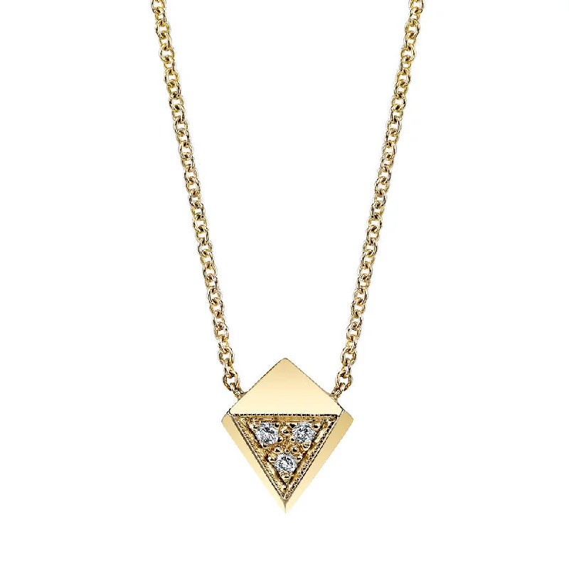 Pave Polyhedron Necklace