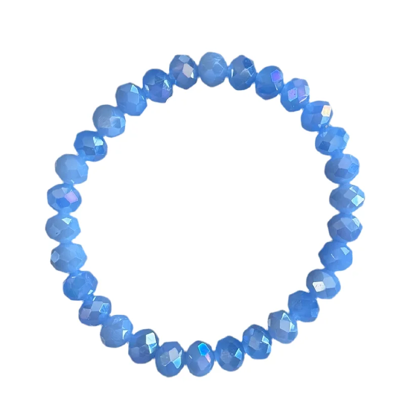 Ice Hyacinth Faceted Rondelle 8mm Bracelet