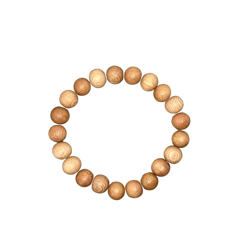 Palm Wood Round 10mm Bracelet