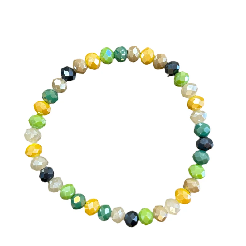 Briar Mix Faceted Rondelle 6mm Bracelet