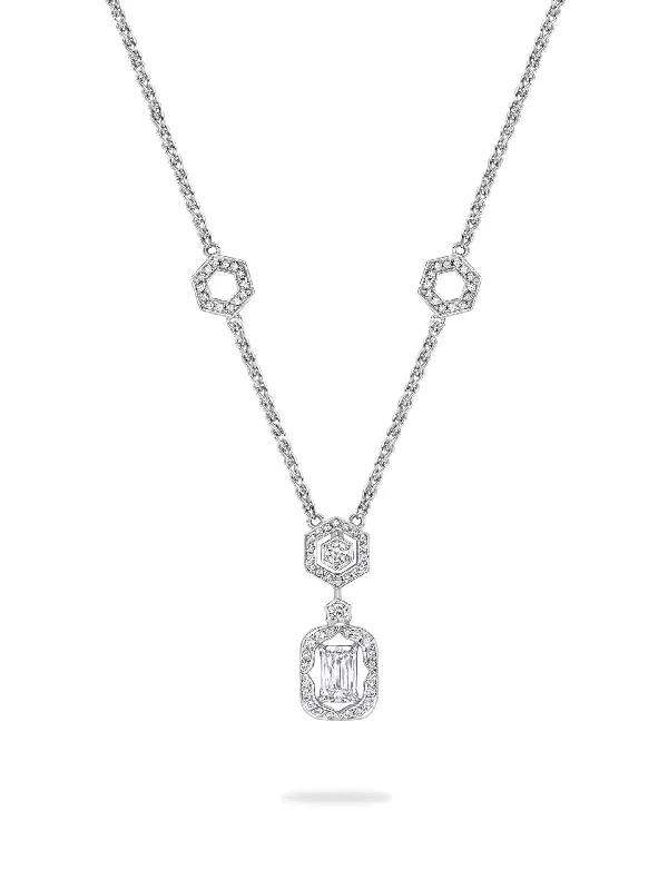 Mosaic Ashoka Platinum Diamond Pendant