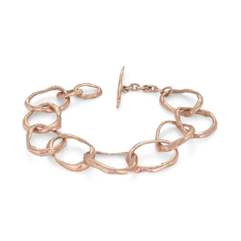 Stone Drawing Bracelet 9ct Rose Gold