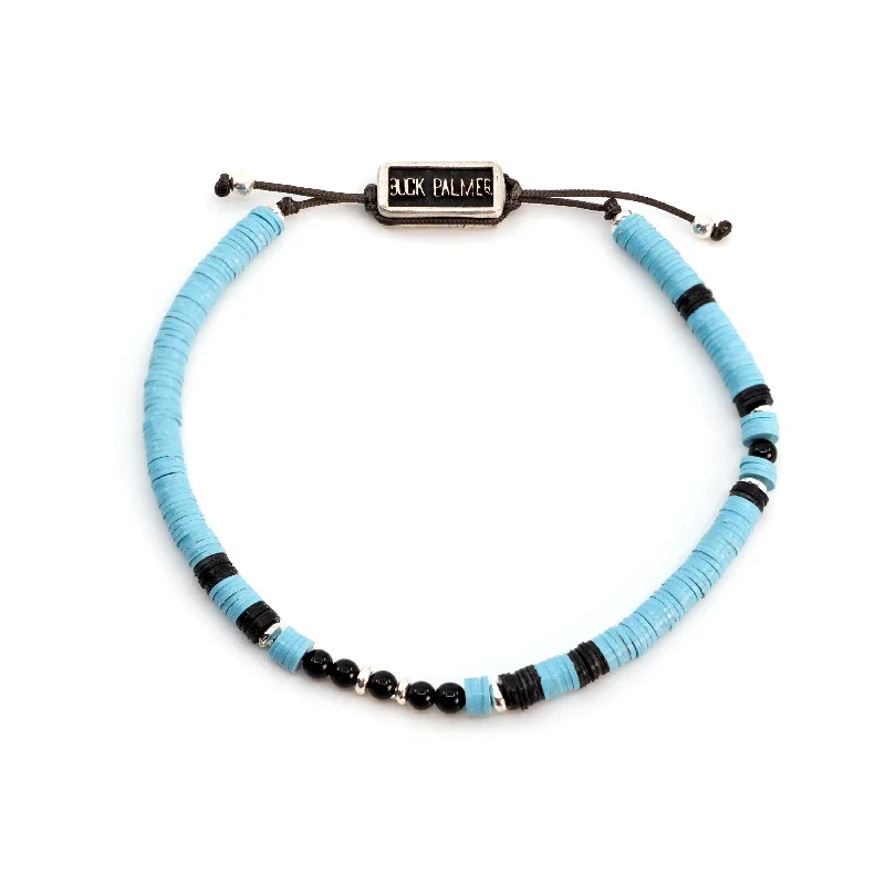 Turquoise Stone Disc Bracelet