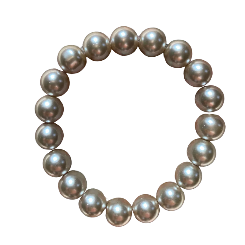 Lizard Grey Pearl 10mm Bracelet