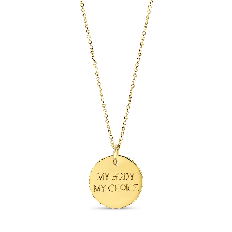 My Body My Choice Charm Necklace